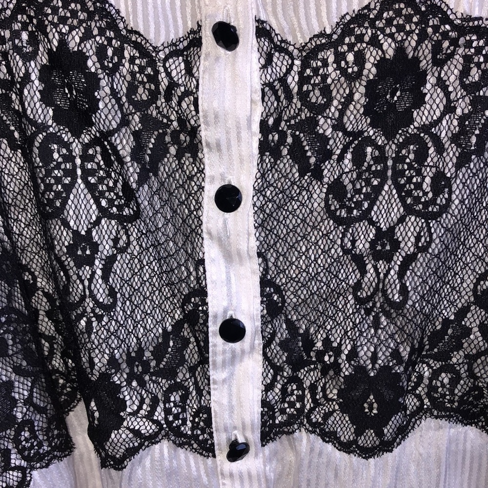 WHBM Silk Button Down Shirt /Blouse - Picture 3 of 6